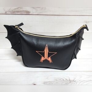 Jeffree Star Black Bat Wing Full Zip Makeup Bag - New Without Tags